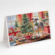 Load image into Gallery viewer, Italian Greyhound Christmas Cookies Greeting Cards - Blank Note Cards – 8-Pack of Artist-Designed Cards with Envelopes