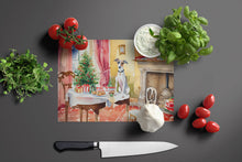 Load image into Gallery viewer, Italian Greyhound Christmas Cookies Glass Cutting Boards – Durable, Decorative Kitchen Art