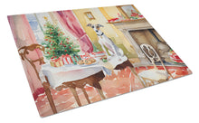 Load image into Gallery viewer, Italian Greyhound Christmas Cookies Glass Cutting Boards – Durable, Decorative Kitchen Art