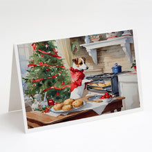 Load image into Gallery viewer, Jack Russell Terrier Christmas Cookies Greeting Cards - Blank Note Cards – 8-Pack of Artist-Designed Cards with Envelopes