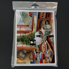 Load image into Gallery viewer, Japanese Chin Christmas Cookies Greeting Cards - Blank Note Cards – 8-Pack of Artist-Designed Cards with Envelopes