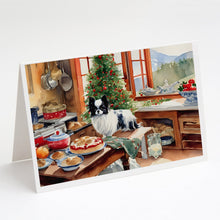 Load image into Gallery viewer, Japanese Chin Christmas Cookies Greeting Cards - Blank Note Cards – 8-Pack of Artist-Designed Cards with Envelopes