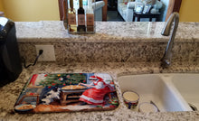 Load image into Gallery viewer, Japanese Chin Christmas Cookies Dish Drying Mat