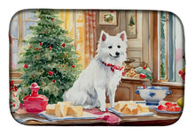 Load image into Gallery viewer, Japanese Spitz Christmas Cookies Dish Drying Mat