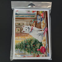 Load image into Gallery viewer, Japanese Spitz Christmas Cookies Greeting Cards - Blank Note Cards – 8-Pack of Artist-Designed Cards with Envelopes