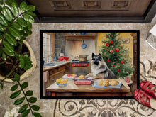 Load image into Gallery viewer, Keeshond Christmas Cookies Doormat-24x36 Indoor / Outdoor Rug | Made in USA
