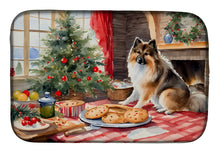 Load image into Gallery viewer, Keeshond Christmas Cookies Dish Drying Mat