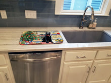 Load image into Gallery viewer, Kerry Blue Terrier Christmas Cookies Dish Drying Mat