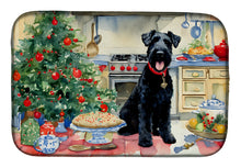 Load image into Gallery viewer, Kerry Blue Terrier Christmas Cookies Dish Drying Mat