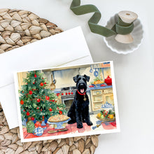 Load image into Gallery viewer, Kerry Blue Terrier Christmas Cookies Greeting Cards - Blank Note Cards – 8-Pack of Artist-Designed Cards with Envelopes