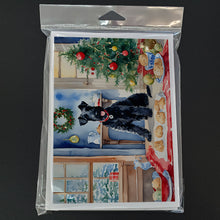 Load image into Gallery viewer, Kerry Blue Terrier Christmas Cookies Greeting Cards - Blank Note Cards – 8-Pack of Artist-Designed Cards with Envelopes