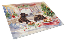 Load image into Gallery viewer, Labrador Retriever Christmas Cookies Glass Cutting Boards – Durable, Decorative Kitchen Art