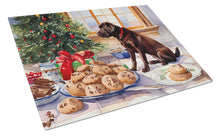 Load image into Gallery viewer, Labrador Retriever Christmas Cookies Glass Cutting Boards – Durable, Decorative Kitchen Art