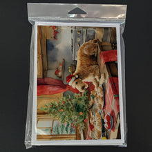 Load image into Gallery viewer, Lakeland Terrier Christmas Cookies Greeting Cards - Blank Note Cards – 8-Pack of Artist-Designed Cards with Envelopes