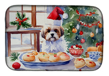 Load image into Gallery viewer, Lhasa Apso Christmas Cookies Dish Drying Mat