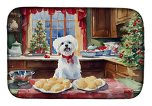 Load image into Gallery viewer, Maltese Christmas Cookies Dish Drying Mat
