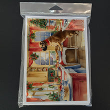 Load image into Gallery viewer, Mastiff Christmas Cookies Greeting Cards - Blank Note Cards – 8-Pack of Artist-Designed Cards with Envelopes