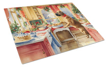Load image into Gallery viewer, Mastiff Christmas Cookies Glass Cutting Boards – Durable, Decorative Kitchen Art