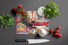 Load image into Gallery viewer, Miniature Pinscher Christmas Cookies Glass Cutting Boards – Durable, Decorative Kitchen Art