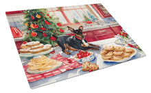 Load image into Gallery viewer, Miniature Pinscher Christmas Cookies Glass Cutting Boards – Durable, Decorative Kitchen Art