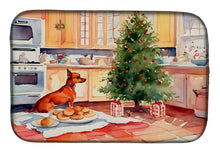 Load image into Gallery viewer, Miniature Pinscher Christmas Cookies Dish Drying Mat