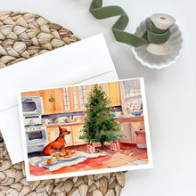 Load image into Gallery viewer, Miniature Pinscher Christmas Cookies Greeting Cards - Blank Note Cards – 8-Pack of Artist-Designed Cards with Envelopes
