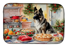 Load image into Gallery viewer, Norwegian Elkhound Christmas Cookies Dish Drying Mat