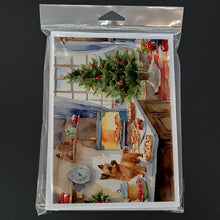 Load image into Gallery viewer, Norwich Terrier Christmas Cookies Greeting Cards - Blank Note Cards – 8-Pack of Artist-Designed Cards with Envelopes