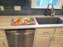 Load image into Gallery viewer, Nova Scotia Duck Toller Christmas Cookies Dish Drying Mat