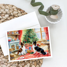 Load image into Gallery viewer, Papillon Christmas Cookies Greeting Cards - Blank Note Cards – 8-Pack of Artist-Designed Cards with Envelopes