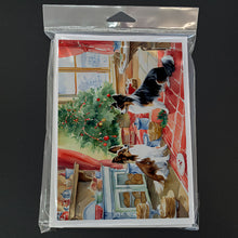 Load image into Gallery viewer, Papillon Christmas Cookies Greeting Cards - Blank Note Cards – 8-Pack of Artist-Designed Cards with Envelopes