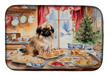 Load image into Gallery viewer, Pekingese Christmas Cookies Dish Drying Mat