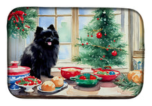 Load image into Gallery viewer, Pomeranian Christmas Cookies Dish Drying Mat