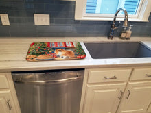 Load image into Gallery viewer, Pomeranian Christmas Cookies Dish Drying Mat