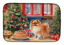 Load image into Gallery viewer, Pomeranian Christmas Cookies Dish Drying Mat
