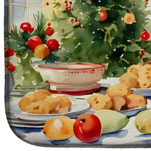 Load image into Gallery viewer, Poodle Christmas Cookies Dish Drying Mat