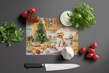 Load image into Gallery viewer, Poodle Christmas Cookies Glass Cutting Boards – Durable, Decorative Kitchen Art