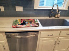 Load image into Gallery viewer, Poodle Christmas Cookies Dish Drying Mat