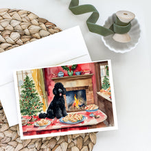 Load image into Gallery viewer, Poodle Christmas Cookies Greeting Cards - Blank Note Cards – 8-Pack of Artist-Designed Cards with Envelopes