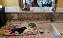 Load image into Gallery viewer, Poodle Christmas Cookies Dish Drying Mat
