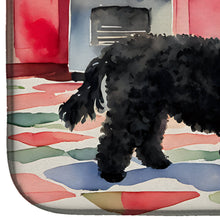 Load image into Gallery viewer, Poodle Christmas Cookies Dish Drying Mat