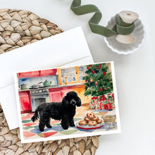 Load image into Gallery viewer, Poodle Christmas Cookies Greeting Cards - Blank Note Cards – 8-Pack of Artist-Designed Cards with Envelopes