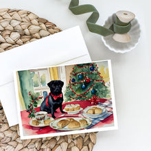 Load image into Gallery viewer, Pug Christmas Cookies Greeting Cards - Blank Note Cards – 8-Pack of Artist-Designed Cards with Envelopes