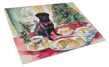 Load image into Gallery viewer, Pug Christmas Cookies Glass Cutting Boards – Durable, Decorative Kitchen Art