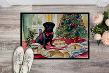 Load image into Gallery viewer, Pug Christmas Cookies Doormat - 18X27 Indoor / Outdoor Rug | Made in USA