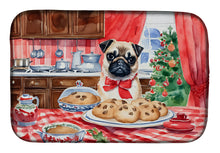 Load image into Gallery viewer, Pug Christmas Cookies Dish Drying Mat