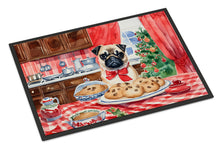 Load image into Gallery viewer, Pug Christmas Cookies Doormat - 18X27 Indoor / Outdoor Rug | Made in USA