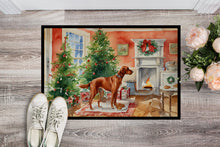 Load image into Gallery viewer, Redbone Coonhound Christmas Cookies Doormat - 18X27 Indoor / Outdoor Rug | Made in USA