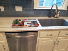 Load image into Gallery viewer, Redbone Coonhound Christmas Cookies Dish Drying Mat