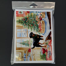 Load image into Gallery viewer, Rottweiler Christmas Cookies Greeting Cards - Blank Note Cards – 8-Pack of Artist-Designed Cards with Envelopes